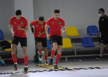 المنتخب الوطني لكرة القدم داخل القاعة يستعد لنصف نهائي البطولة العربية
