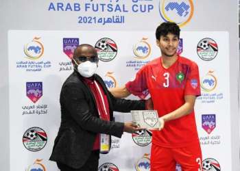 اختيار المغربي أنس العيان أحسن لاعب في مباراة المنتخب الوطني لكرة القدم داخل القاعة أمام جزر القمر