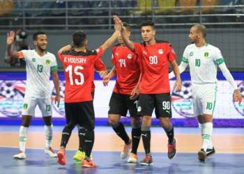 المنتخب المصري يسحق نظيره الموريتاني 8-1 في افتتاح كأس العرب داخل القاعة