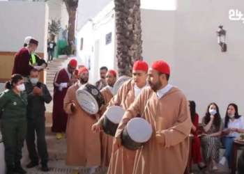 ترميم أقدم و اشهر مقهى بالودايا الرباط بحضور فنانين و أكبر شخصيات المدينة