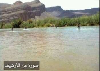 انتشال جثة طفل لقي مصرعه غرقاً بواد درعة