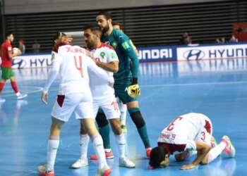المنتخب الوطني لكرة القدم داخل القاعة يتعادل مع نظيره البرتغالي ويحتل وصافة المجموعة الثالثة