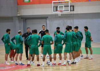 المنتخب الوطني المغربي لكرة القدم داخل القاعة يستعد للقاء فنزويلا في ثمن نهائي كأس العالم