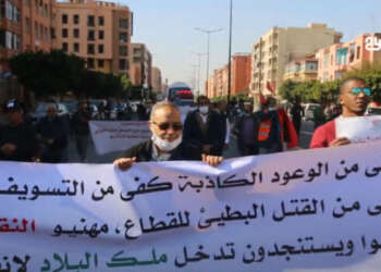 عدم تجاوب الحكومة مع مطالبهم يخرج أرباب النقل السياحي للإحتجاج بمراكش