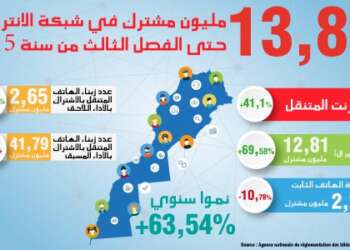 المشتركون في إنترنيت بلغوا 33.86 مليون