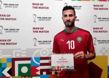 كأس العرب: أيمن الحسوني أحسن لاعب في مباراة المنتخب الوطني أمام السعودية