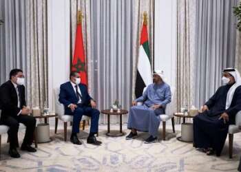 ولي عهد أبو ظبي يستقبل رئيس الحكومة مبعوثا خاصا من جلالة الملك