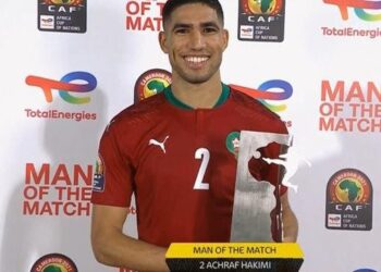 أشرف حكيمي أفضل لاعب في مباراة المغرب ومالاوي