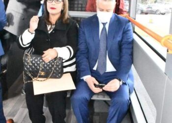 الرباط تختبر اول حافلة حضرية كهربائية