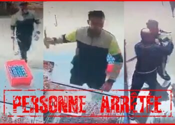 شريط فيديو يسقط مشرمل صاحب محل تجاري بمكناس