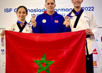 النخبة الوطنية المدرسية للتايكوندو تنتزع ميداليتين نحاسيتين خلال دورة الجمنازياد العالمية