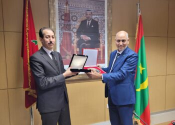 الداكي يجري مباحثات مع المفتش العام للإدارة القضائية الموريتاني