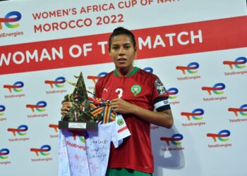 شباك احسن لاعبة في مباراة المنتخب الوطني لكرة القدم النسوية امام بوتسوانا
