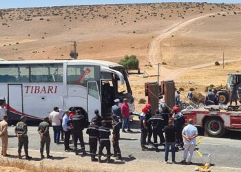 مصرع 20  شخص و30  جريح من ضمنهم اسرة كاملة  فى حادث ماساوي باقليم خريبكة