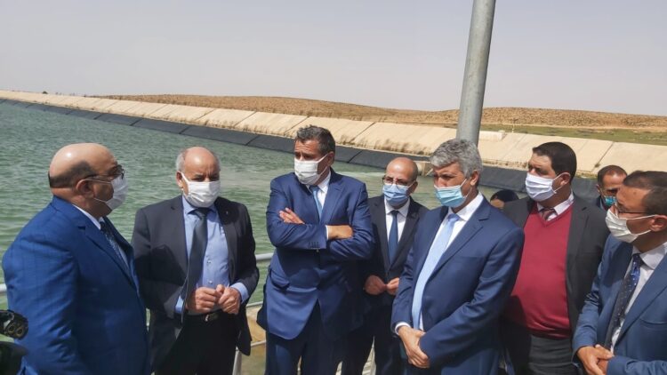 أخنوش والصديقي أثناء تدشين المجزرة العصرية ببركان