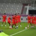 المنتخب الوطني يجري حصة تدريبية خفيفة