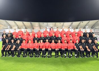 الصورة الرسمية لبعثة المنتخب الوطني بقطر