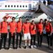 بعثة المنتخب الوطني تتوجه إلى قطر