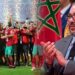 جلالة الملك يجري اتصالا هاتفيا مع مدرب وعميد المنتخب الوطني ويشيد بادائهم المتميز