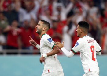 اسود الأطلس  يتقدمون على كندا في الشوط الاول ب2-1