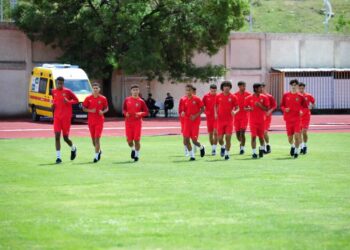 حصة تدريبية خفيفة للمنتخب الوطني لأقل من 17 سنة