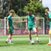 بالفيديو..المنتخب الوطني يجري اخر حصة تدريبية قبل لقاء الرأس الاخضر