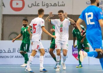 المنتخب الوطني يسحق نظيره السعودي ويتأهل الى نصف نهائي البطولة العربية لكرة القدم داخل القاعة