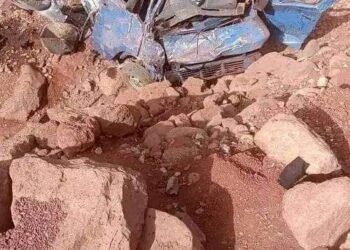 انقلاب سيارة للنقل المزدوج  بأزيلال ووفاة 24 شخص