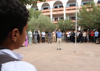 استقبال تلاميذ المناطق المنكوبة بثانويات محمد الخامس و بنيوسف بمراكش