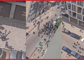 تفاعل شرطة البيضاء مع شريط فيديو يوثق تبادل العنف والرشق بالحجارة