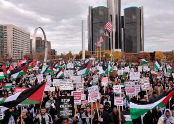 تظاهرات في لندن وباريس نيويورك دعما للفلسطينيين