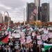 تظاهرات في لندن وباريس نيويورك دعما للفلسطينيين