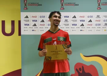 الفيفا تختار المغربي أيوب شيخون احسن لاعب في لقاء المنتخب الوطني لاقل من 17سنة أمام اندونيسيا