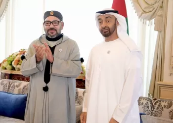 استقبال رسمي لجلالة الملك من طرف رئيس دولة الإمارات العربية المتحدة