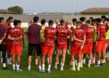 المنتخب الوطني يجري اخر حصة تدريبية قبل لقاء تنزانيا