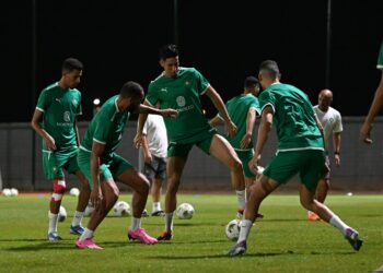 المنتخب الوطني يجري حصة تدريبية جديدة استعدادا للقاء جنوب افريقيا