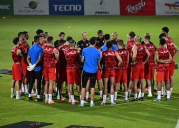 المنتخب الوطني يواصل استعداداته للقاء جنوب افريقيا