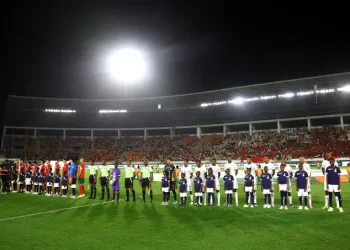 نهاية الشوط الاول من مباراة المغرب وجنوب إفريقيا بالتعادل السلبي..
