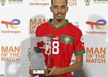 اختيار عز الدين اوناحي احسن لاعب في لقاء المنتخب الوطني أمام تنزانيا