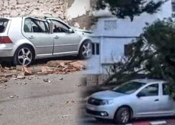 خسائر كبيرة.. رياح قوية تضرب مدينة تطوان