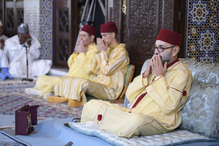 Sa Majesté le Roi Mohammed VI, Amir Al Mouminine, préside au Palais Royal à Rabat, la deuxième causerie religieuse du mois sacré de Ramadan. 31032023-Rabat