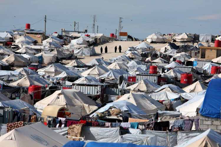 A general view of al-Hol displacement camp in Hasaka governorate, Syria, April 1, 2019. REUTERS/Ali Hashisho - RC1B77AE9F40