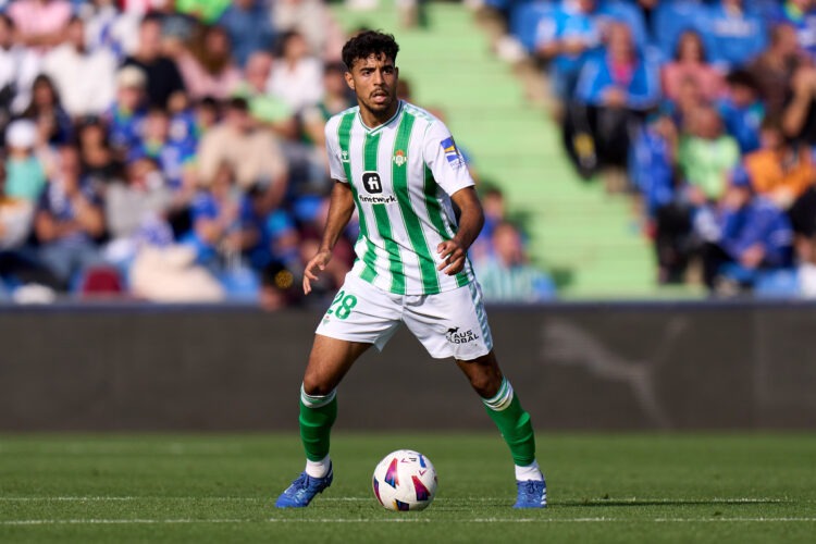 GETAFE, SPAIN - OCTOBER 21: Chadi Riad of Real Betis in action during the LaLiga EA Sports match between Getafe CF and Real Betis at Coliseum Alfonso Perez on October 21, 2023 in Getafe, Spain. (Photo by Angel Martinez/Getty Images)