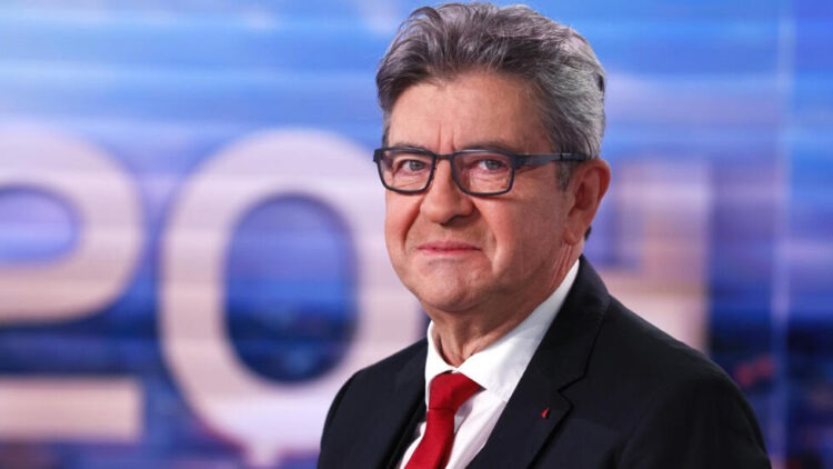 French leftist party La France Insoumise's (LFI) leader Jean-Luc Melenchon poses at the studios of the French television channel TF1 , prior to announces his candidacy for the Presidential election of 2022, on November 8, 2020, in Paris. (Photo by Thomas SAMSON / AFP)