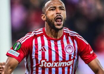 بهدف الكعبي..  أولمبياكوس اليوناني يتوج بلقب دوري المؤتمر الأوروبي بفوز مثير على فيورنتينا