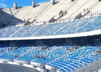 ملعب طنجة الدولي يشهد تقدماً ملحوظاً في أعمال التجديد والتوسعات