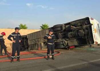 مصرع سيدة وإصابة 51 شخصا في حادثة سير  مروعة ببني ملال