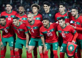 التشكيلة الرسمية للمنتخب المغربي امام الغابون