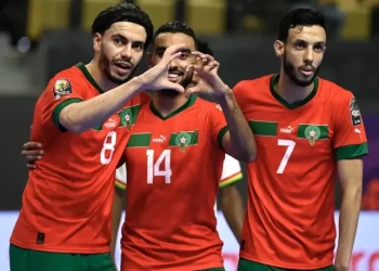 ستعدادات المنتخب المغربي لكرة القدم داخل القاعة لبطولة العالم