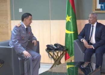 الفريق أول محمد بريظ يجري لقاء مع وزير الدفاع الموريتاني